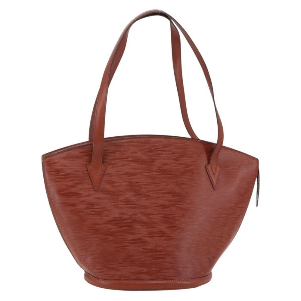 Authentic LOUIS VUITTON Epi Saint Jacques Shopping Shoulder Bag Brown M52263